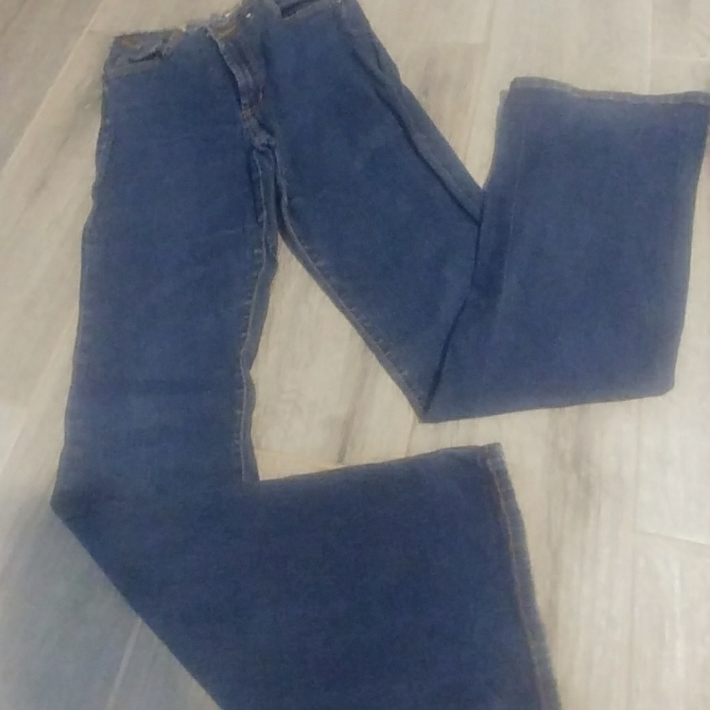 XOXO stretchy jeans w/distressed wait and loops - Picture 3 of 6